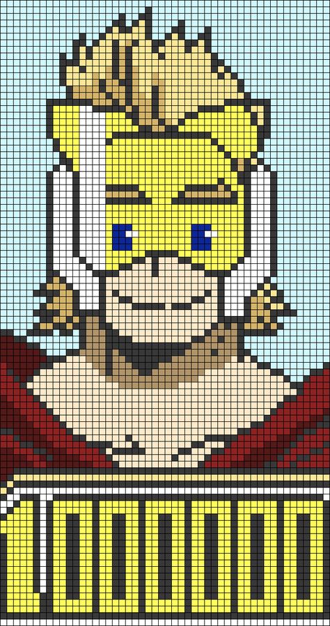 Alpha pattern #89169 | BraceletBook My Hero Academia Pixel Art Grid, Lemillion Mirio, Mirio Togata, Easy Pixel Art, Pixel Art Grid, Tapestry Crochet Patterns, Minecraft Pixel Art, Alpha Pattern, Tapestry Crochet