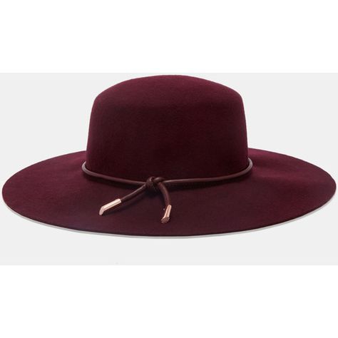 Rope trim flat-brimmed hat ($44) ❤ liked on Polyvore featuring accessories, hats, maroon, metallic hat, brimmed hat, flat brim hats, knot hat and maroon hat Flat Brim Hats, Baker Hat, Maroon Hat, Flat Hat, Flat Brim Hat, Flat Hats, Brimmed Hat, Brim Hats, Wide Brimmed Hats