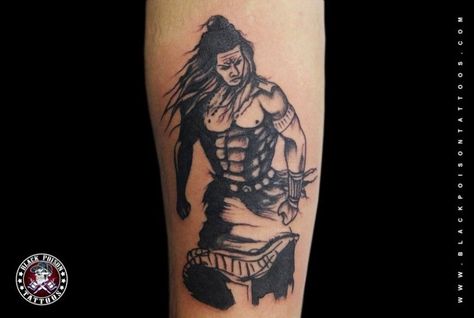 Angry Lord Shiva Tattoo - Black Poison Tattoo Studio Tattoo Lord Shiva, Bholenath Tattoo, Poison Tattoo, Lord Shiva Tattoo, Angry Lord Shiva, Trishul Tattoo Designs, Mahadev Tattoo, Dancing Shiva, Buddha Tattoos