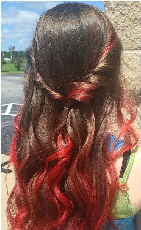 30 Incredible Ideas for Red Ombre Hair - Time to Get Wild Check more at http://hairstylezz.com/best-red-ombre-hair/ Brown Hair To Red Ombre, Color Combination With Red, Red Hair Ends, Combination With Red, Red Hair Tips, Kids Hair Color, Red Ombre Hair, Mermaid Braid, Ombre Fashion