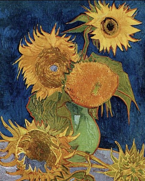 Van gogh art | Van Gogh painted Six Sunflowers in 1888 | Facebook Sunflowers Van Gogh, Theo Van Gogh, Sunflower Vans, Van Gogh Sunflowers, 3d Scanner, Sunflower Pictures, Arte Van Gogh, Pierre Auguste, Art Van