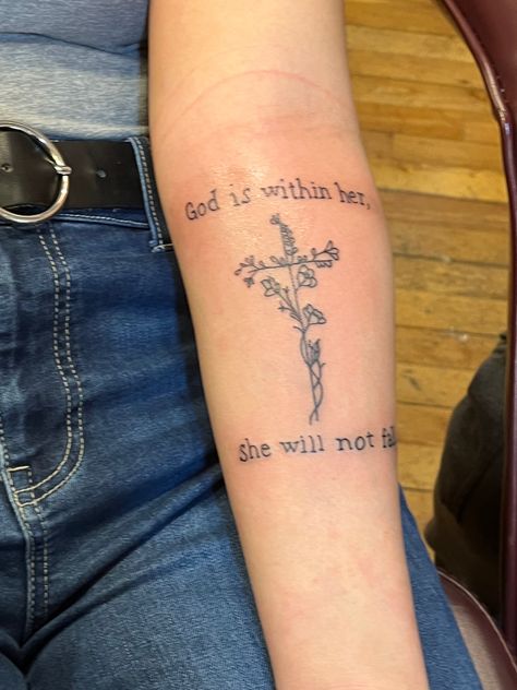 46:5 Psalm, Psalms 46:5, Bsf Tattoo, Psalm 46 5 Tattoo, Psalm Tattoo, Mommy Daughter Tattoos, 5 Tattoo, Bible Tattoos, 16 Tattoo