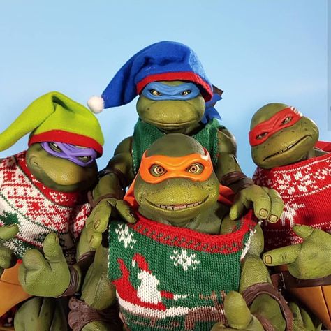 Christmas ain't over! Shout-out this week to my fellow Canadians and super cool family  @ JasonfromTB (twitter) @traceysbasement… Ninja Turtle Christmas, Tmnt Christmas, Ninja Toys, Turtle Christmas, Christmas Icons, Ninja Turtle, Sketchbook Art, Christmas Illustration, Sketchbook Art Inspiration