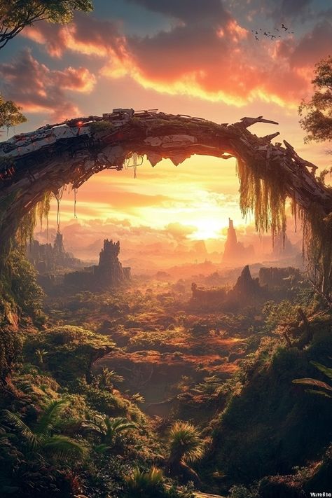 Breathtaking Horizon Zero Dawn Remastered wallpaper featuring lush landscapes, advanced robotic creatures, and stunning sunsets that inspire adventure. Horizon Zero Dawn Drawing, Horizon Zero Dawn Landscape, Fallout Landscape, Dawn Drawing, Robotic Creatures, Horizon Zero Dawn Wallpaper, Wallpaper Vibrant, Dawn Wallpaper, Dawn Landscape