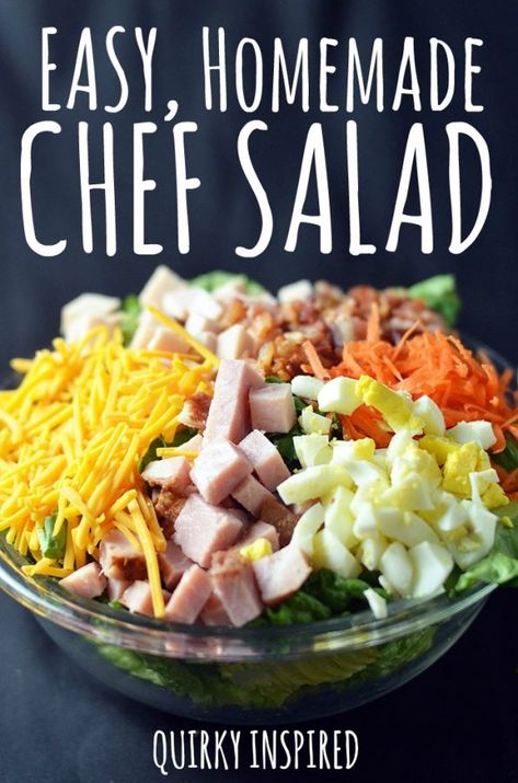 Perfect Salad Recipe, Chef Salad Recipes, Chef Salad, Recipe Salad, Outfit 2020, Dinner Chicken, Salad Recipes For Dinner, Hearty Dinner, Easy Dinner Ideas