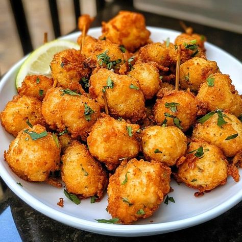 Recipe Sharing | Crispy Caribbean Cod Fish Fritters | Facebook Cod Fish Fritters, Salt Fish Fritters, Fish Fritters, Salted Cod, Salt Fish, Peter Dinklage, Cod Fish, Purpose Flour, 1 Cup