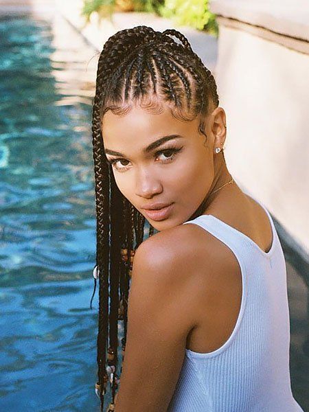 30 Sexy Goddess Braids Hairstyles You Will Love - The Trend Spotter Goddess Braid Styles, Braids Goddess, Dutch Braid Hairstyles, Blonde Box Braids, Goddess Braids Hairstyles, Long Box Braids, Try On Hairstyles, Goddess Hairstyles, Cornrows Braids