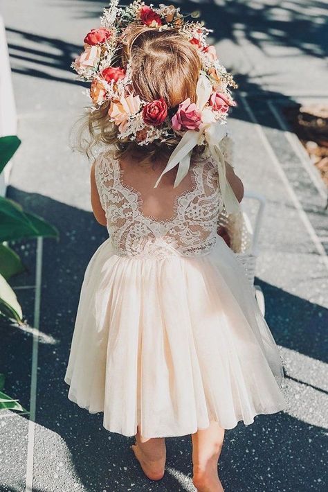 21 Flower Girl Dresses To Create A Magic Look ❤  flower girl dresses lace top v back blush arabellaandrose   #wedding #flowergirl #bride #marriage #decoration Flower Girl Dresses Lace, Blush Tulle Skirt, Flower Girl Dresses Tutu, Wedding Dress Guide, Wedding Flower Girl Dresses, Dress Guide, Flower Girl Dress Lace, Flower Girl Tutu, Flower Girl Dresses Tulle