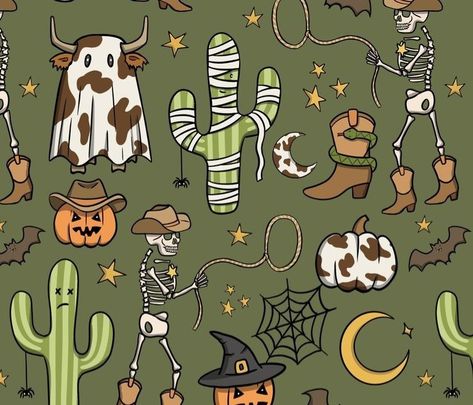 Country Halloween Backgrounds, Facebook Cover Photos Western, Western Computer Wallpaper Aesthetic, Cute Western Halloween Wallpaper, Cute Retro Halloween Wallpaper, Country Halloween Wallpaper, Western Halloween Wallpaper Iphone, Western Computer Wallpaper, Western Fall Wallpaper