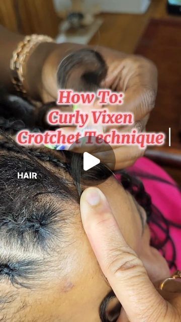 Brittany | Traveling Hair Stylist on Instagram: "🌟How To: Curly Vixen Crotchet Technique. Follow To See New Tutorials. Call or text 301-485-9298 . Traveling Stylist Serving All States. TRAVEL FEES DIFFER DEPENDING ON TRAVEL.   ✅️The Vixen crochet technique offers several benefits, particularly for those looking for versatility and natural-looking styles. Here are some key advantages:  1. **Versatility**: The Vixen crochet method allows for multiple parting options, typically four sections, which means you can style your hair in different ways—high ponytails, buns, and updos—without revealing the crochet pattern. This gives a more natural and seamless look.  2. **Natural Appearance**: With the Vixen crochet, you can leave out your natural hair in strategic areas, making the hairstyle look Natural Looking Crochet Hairstyles, Vixen Crochet Braids, Vixen Crochet, Hair Growth Patterns, Crotchet Styles, Braiding Techniques, Curly Crochet Hair Styles, Protective Hairstyle, Pelo Afro