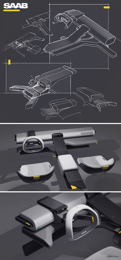 SAAB on Behance Concept Car Interior Sketch, Concept Car Interior Design, Concept Car Interior, Interior Sketches, Car Interior Sketch, Car Interior Design Sketch, Product Sketch, Interior Design Sketch, Interior Design Sketches