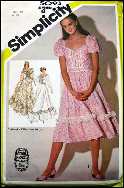 Gunne Sax Dress Vintage 70s, Gunne Sax Pattern, Vintage Gunne Sax Dress, Sax Dress, Gunne Sax Dress, Gown Pattern, Dress Fitted, Jessica Mcclintock, 1980s Fashion