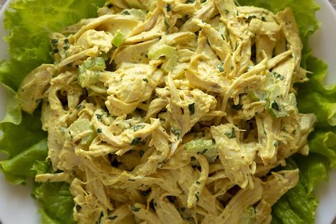 4-Ingredient Coronation Chicken Salad Recipe Deserves a Curtsey | Salads | 30Seconds Food Coronation Chicken Recipe, Coronation Chicken Salad, Curried Chicken Salad, Coronation Chicken, Royal Coronation, 30seconds Food, British Foods, Garam Masala Spice, Thyroid Healing