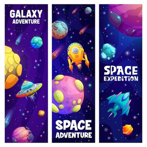 Free Vector | Outer space cover collection Outer Space Design, Space Stickers, Watercolour Texture Background, Pink Galaxy, Space Illustration, Spiral Galaxy, Space Backgrounds, Spray Paint Art, Star Background