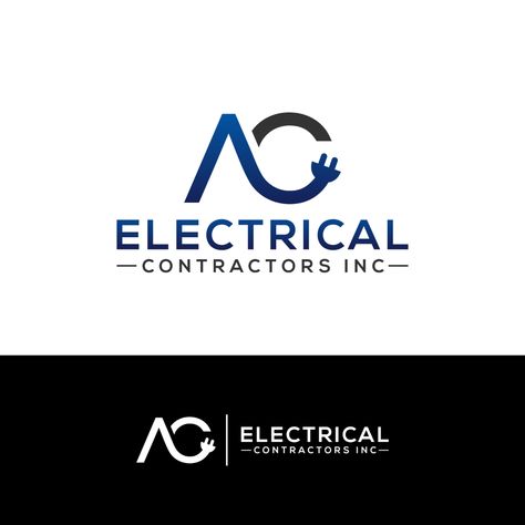 Professional, Masculine, Electrical Logo Design for AC Electrical Contractors Inc. by Well Being | Design #17072124 Electrical Contractor Logo, Logo Design Electric, Electricity Logo Design, Electric Shop Design, Electrical Logo Design Ideas, Electrical Engineering Logo, Electrician Logo Design, Electric Company Logo, Electrical Logo Design