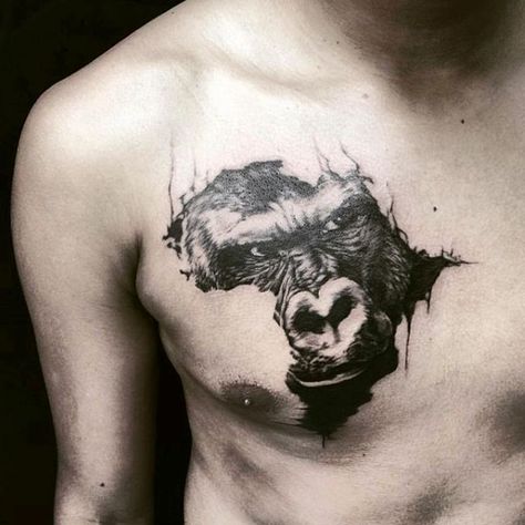 Lion Paintings, Africa Tattoo, African Sleeve Tattoo, Africa Tattoos, Masculine Tattoos, Gorilla Tattoo, African Tattoo, Cool Forearm Tattoos, Geniale Tattoos