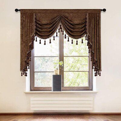 Room Waterfall, Small Window Treatments, Valances For Living Room, Waterfall Valance, Window Curtains Living Room, Led Curtain, Blue Curtains, Curtain Valance, Modern Curtains