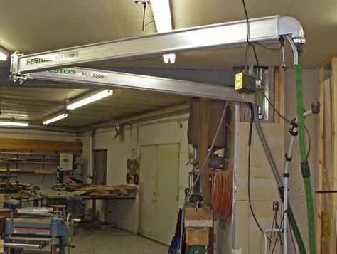 shop use consideration of CT Boom Arm for Dust Extractors Intermediate Woodworking Projects, Shop Dust Collection, Fume Hood, Welding Shop, Workshop Plans, Dust Collection System, Boom Arm, Tool Room, Shop Vacuum