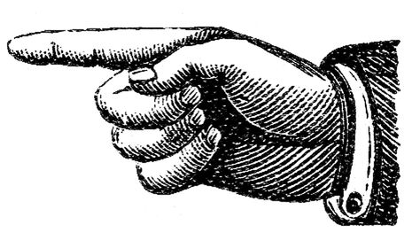 Victorian Clip Art - Pointing Hands - Steampunk - The Graphics Fairy Hand Pointing, The Graphics Fairy, Graphics Fairy, Line Drawing, Clip Art, Art