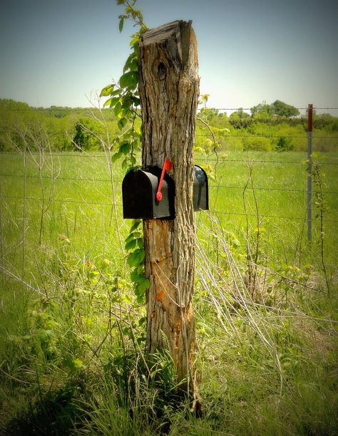 Country mailbox | Flickr - Photo Sharing! Country Mailbox, Rustic Mailboxes, Rural Mailbox, Mailbox Ideas, Mailbox Design, Front Gate, Farm Ideas, Front Gates, Rustic Outdoor