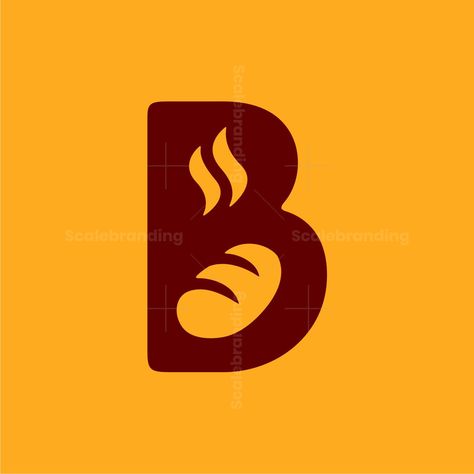 A good B bakery logo combination of letter B and a bread. B bakery logo suitable for any company who want a letter B logo related with bakery. Logo Combination Ideas, Bread Company Logo, Bread Graphic Design, Bakery Logo Design Ideas Branding, B B Logo Design, Bread Logo Design Ideas, Bread Bakery Logo, Logo Bakery Design, Bread Logo Design