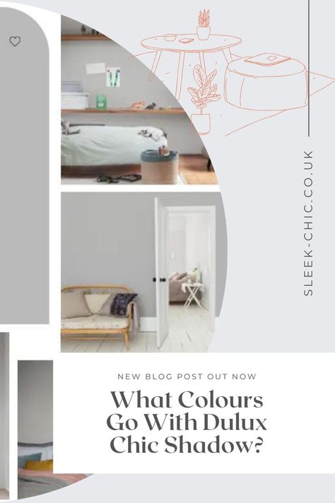 Dulux Chic Shadow, Chic Shadow, Dulux Paint Colours, House Colours, Dulux Paint, Interior Wall Paint, Paint Colour, Uk Homes, Chic Interior