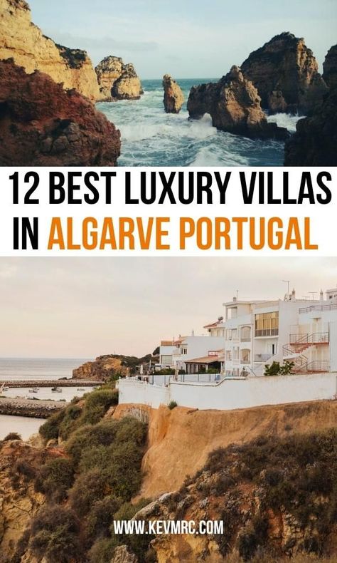 The 12 BEST Algarve Luxury Villas. Looking for a luxury villa for your stay in Algarve? I got you covered. To make your choice easier, I've put together this list of the 12 best Algarve luxury villas, where I guarantee you'll spend the best vacation ever.  algarve portugal hotels | algarve portugal where to stay | villa algarve portugal | best algarve hotel Portugal Resorts, Algarve Travel, Hotels Portugal, Portugal Algarve, Lagos Portugal, Lake Resort, Algarve Portugal, Europe Travel Destinations, Inclusive Resorts