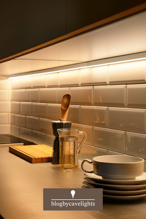 💡Discover the best kitchen lights for your kitchen remodel. Transform your space with our under cabinet lighting tips! 👉 Click to read more! Kitchen Cabinet Lighting Led, Kitchen Under Counter Lighting, Under Kitchen Cabinet Lighting, Glossy Kitchen, Kitchen Under Cabinet Lighting, Best Kitchen Lighting, Kitchen Led Lighting, Cabinet Lights, Lighting Tips