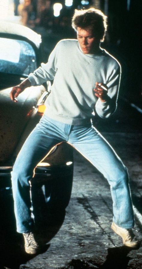 Kevin Bacon in Footloose, 1985 Ren Footloose, Footloose Wallpaper, Footloose Aesthetic, Kevin Bacon 80s, Footloose Costumes 1984, Footloose Outfits, Footloose Kevin Bacon, Footloose Aesthetic 1984, Footloose Party