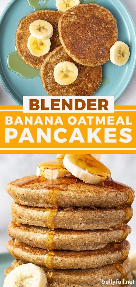 Oat Pancake Recipe, Banana Oatmeal Pancakes, Banana Oat Pancakes, Banana Pancakes Recipe, Cookies Gluten Free, Oatmeal Pancakes, Pancakes Healthy, Banana Oatmeal, Banana Healthy