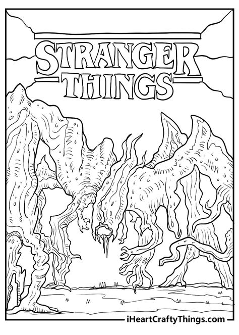 Stranger Things Coloring Pages Stranger Things Coloring Pages, Brave Characters, Stranger Things Logo, Love Crafts, Stranger Things Poster, Stranger Things Steve, Colouring Printables, Name Writing, Animal Sketches