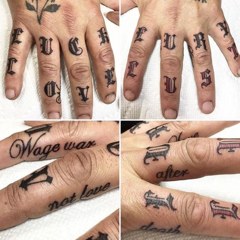 Finger Letter Tattoos, Finger Tattoos For Men, Lion Tattoo On Finger, Lion Forearm Tattoos, Luck Tattoo, Dragon Tattoo Back Piece, Knuckle Tattoos, Polynesian Tattoo Designs, Dragon Sleeve Tattoos