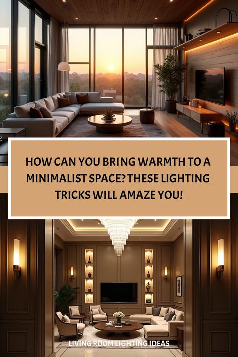 Warm, minimalist living area with carefully chosen lighting elements Interior Lighting Design Living Room, Uplighting Living Room, How To Light A Living Room, Living Room Night Aesthetic, Lighting In Living Room, Living Room Lighting Ideas, Room Lighting Ideas, Cozy Scandinavian, Minimalist Space