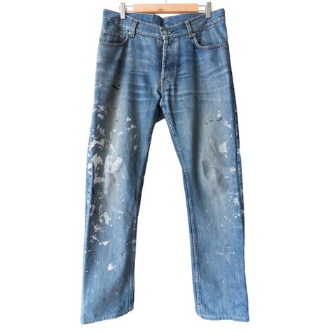 Helmut Lang Painter Jeans - 1999 – SILVER LEAGUE Painter Jeans, Raf Simons, Helmut Lang, Painter, Second Hand, Dior, Pants, Silver, Clothes Design