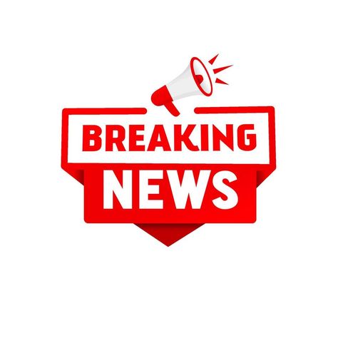 Vector illustration breaking news vector icon with megaphone. Flat style design template. Breaking News Template, Megaphone Illustration, Graphics Resources, Amazing Funny Facts, Cityscape Photos, Flat Style, Background Banner, Business Travel, Funny Facts