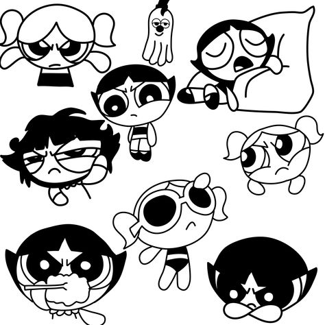 Buttercup Powerpuff Tattoo, Buttercup Tattoo Powerpuff, Buttercup Tattoo, 90s Tattoos, Nostalgic 90s, Matching Best Friend Tattoos, Flash Tattoo Designs, The Powerpuff Girls, The Powerpuff