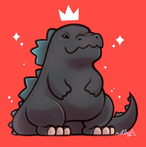 Cute Godzilla, Godzilla Birthday, Godzilla Wallpaper, All Godzilla Monsters, Arte 8 Bits, Kaiju Art, Kaiju Monsters, Dinosaur Plush, Cute Doodle Art