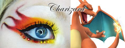 Charizard Pokemakeup Halloween 2015, Makeup Tutorials, Pretty Eyes, Artsy Fartsy, Pluto The Dog, Best Makeup Products, Hair And Nails, Makeup Artist, Makeup Tutorial