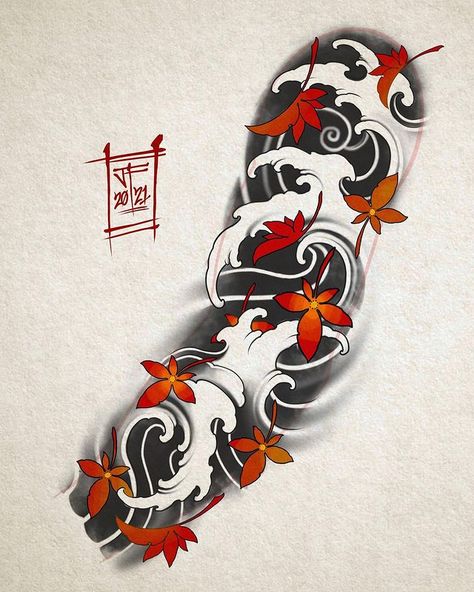 Japanese Scroll Tattoo, Japan Sleeve Tattoo, Ll Tattoo, Japanese Water Tattoo, Tato Irezumi, Japanese Forearm Tattoo, Japanese Cloud Tattoo, Tattoo Japonais, Traditional Japanese Tattoo Sleeve