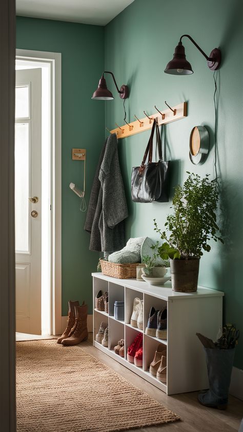 Step into a bright and inviting entryway featuring a stunning herb garden paired with IKEA's HEMNES shoe cabinet, TJUSIG coat rack, TRONES shoe storage, and RANARP wall lamp. This space combines functionality with a touch of nature, creating a welcoming atmosphere for you and your guests. Discover how to incorporate greenery into your home decor while keeping it stylish and organized. Ready to transform your entryway? Click for tips and inspiration! #IKEAStyle #EntrywayDecor #HerbGarden #HomeOrganization #BrightSpaces #ShoeStorage #CoatRack Ikea Hemnes Shoe Cabinet, Hemnes Shoe Cabinet, Ikea Style, Welcoming Entryway, Ikea Hemnes, Shoe Cabinet, Herb Garden, Shoe Storage, Entryway Decor