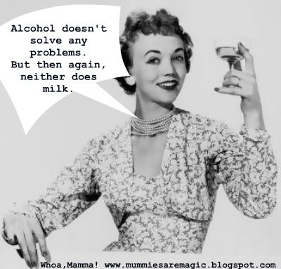 Alcohol doesn't solve any problems.  But then again, neither does milk. Retirement Humor, Golden Years, Retro Humor, Vintage Humor, Just For Fun, Great Quotes, True Stories, Make Me Smile, Vintage Photos