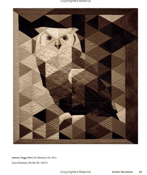 Owl Quilts Ideas, Owl Quilt Block Pattern Free, Animal Quilts Patterns Free, Owl Quilt Pattern Free, Owl Quilt Block, Owl Quilt Pattern, Free Paper Piecing Patterns, Wildlife Quilts, Bird Quilt Blocks