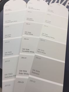 Sherwin Williams Eider White Sherwin Williams Eider White, Eider White Sherwin Williams, Home Office Paint Colors, Home Office Paint, Paint Colors Sherwin Williams, Paint Pallets, Eider White, Interior Paint Colors For Living Room, Materials Board