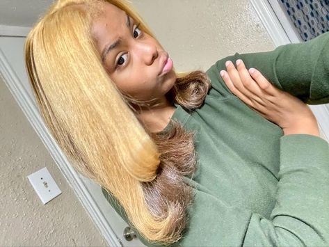 Blonde Hair Straight, Blonde Hair Natural, Ginger Blonde Hair, Natural Hair Bob Cut, Girl Blonde Hair, Ginger Blonde, Girl With Blonde Hair, Hair Braid Patterns, Black Hair Video