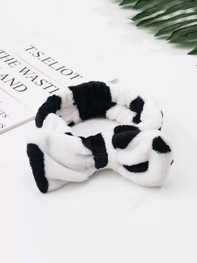 Bath Headband, Cow Colour, Spa Headband, Headband Pattern, Headband Styles, Cute Cows, Black And White Colour, Trendy Fashion Women, Cow Print