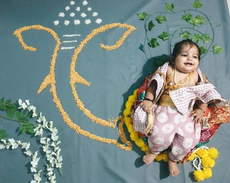 Easy way baby photoshoot at home 😽 Ganesh Chaturthi Theme, Baby Photoshoot At Home, Photoshoot At Home, Ganesh Chaturthi, Baby Photoshoot, Projects To Try, At Home, Quick Saves