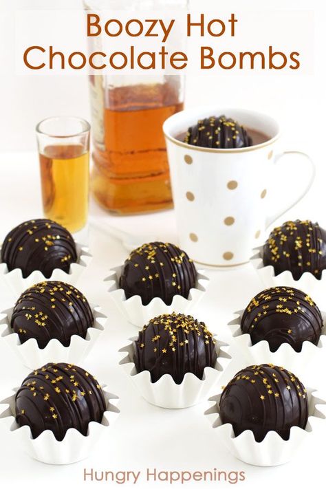 Alcohol Filled Chocolates, Alcoholic Chocolate, Liquor Filled Chocolates, Cocoa Balls, Alcohol Chocolate, Boozy Hot Chocolate, Boozy Chocolate, Chocolate Ganache Recipe, Diy Hot Chocolate