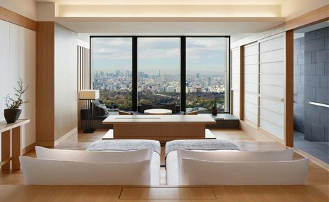 Deluxe Palace Garden View - Luxury Accommodation at Aman Tokyo Aman Hotel, Muji Hotel, Hotels In Japan, Aman Tokyo, Hotels In Tokyo, Japanese Hotel, Urban Hotels, Interior Hotel, Tokyo Skyline