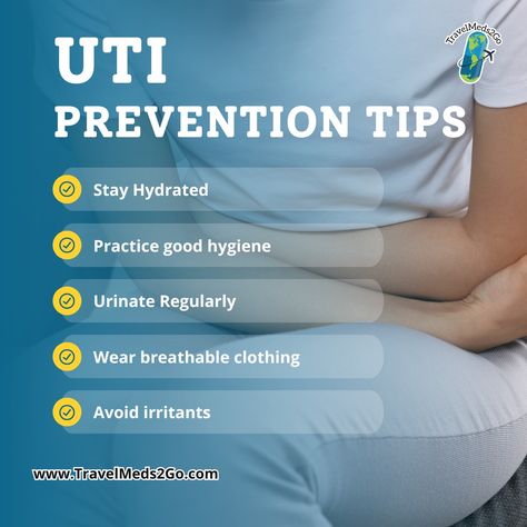 🚰💧 Preventing UTIs: Essential Tips Stay hydrated Practice good hygiene Urinate regularly Wear breathable clothing Avoid irritants Stay healthy and UTI-free with these simple tips! For more health advice, visit our website (link in the bio). 🌐🏥 [Travel Tips, Travel Safety, Health and Hygiene, Healthy Traveling, Safe Travels, Traveling Tips, UTI Prevention, UTI Free, UTI Prevention Tips] Health And Hygiene, Good Hygiene, Traveling Tips, Breathable Clothes, Healthy Travel, Safe Travels, Travel Safety, Safe Travel, Health Advice