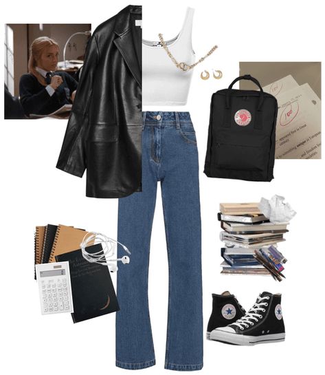 Flattering School Outfits, First Day Of School Outfit University, Back To School Outfits2023, University Outfits Uk, 90s High School Outfits, Back To School Outfits College First Day, High School Outfit Girl, First Fay School Outfit, School Outfit Highschool